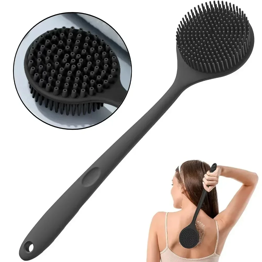 Home Bathroom Cleaning Machine - سيليكون مقبض طويل فرشاة اغتسال لينة