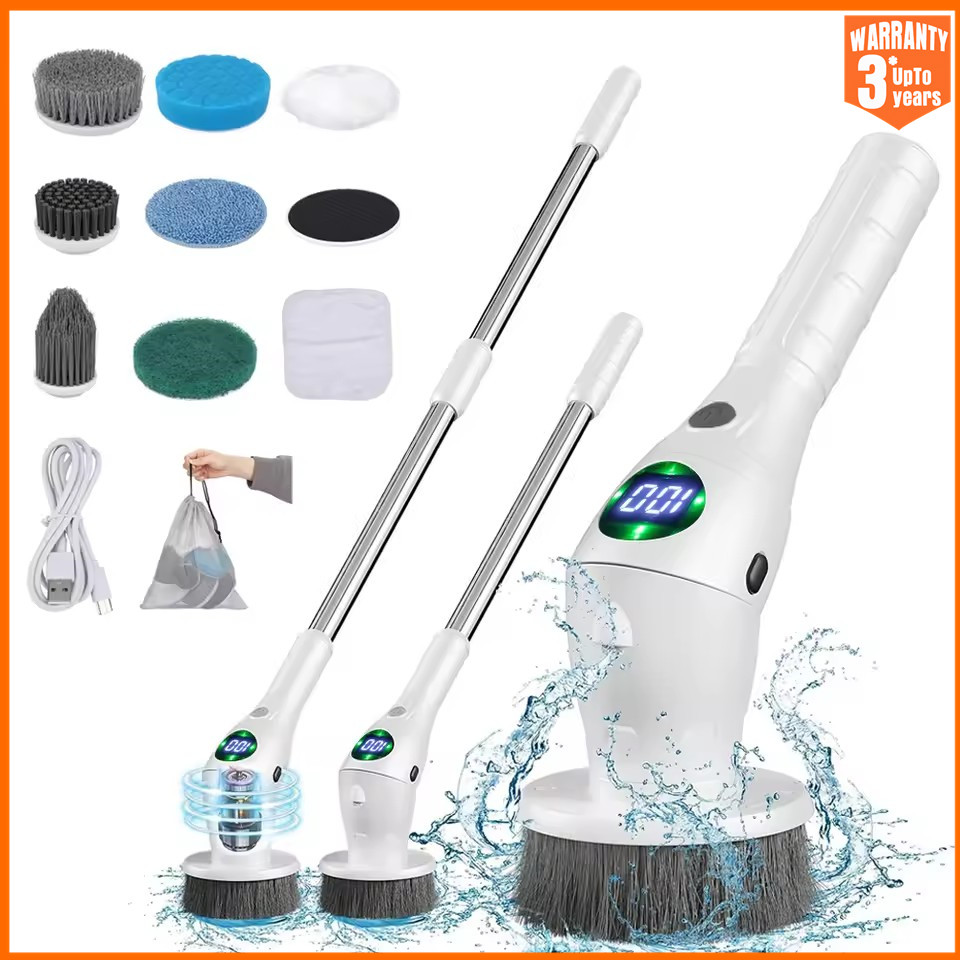 Home Bathroom Cleaning Machine - فرشاة تنظيف دوارة كهربائية مع مقبض