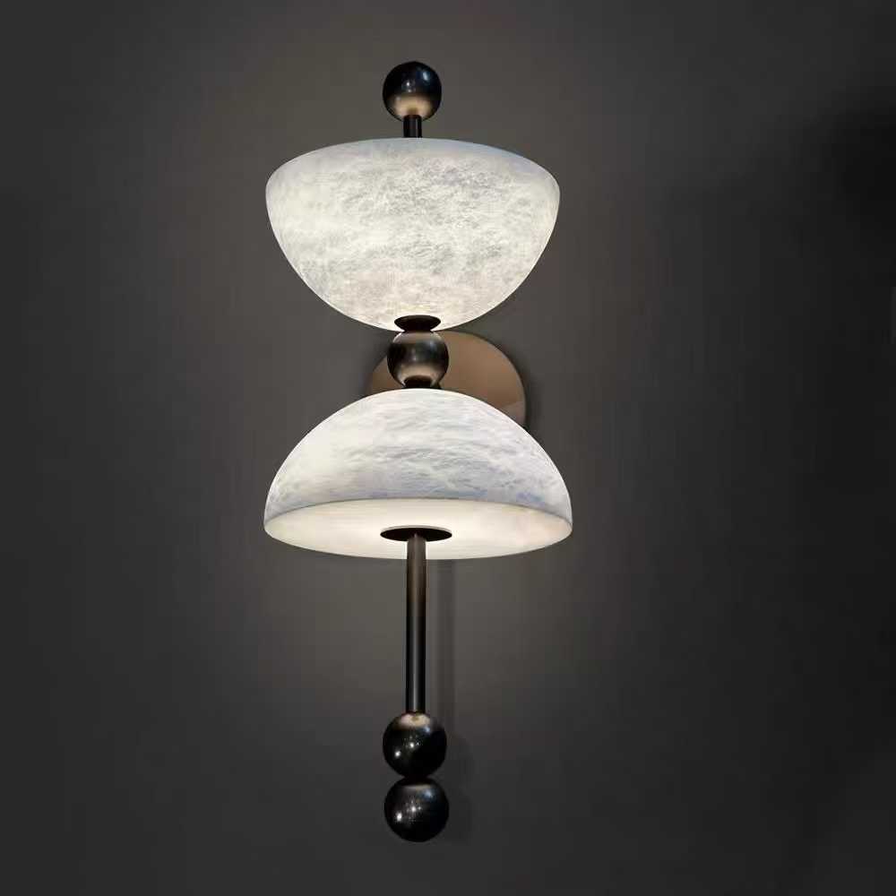 Home Bathroom Lighting Design - LED الرخام الاسباني الطبيعي المرمر الجدار