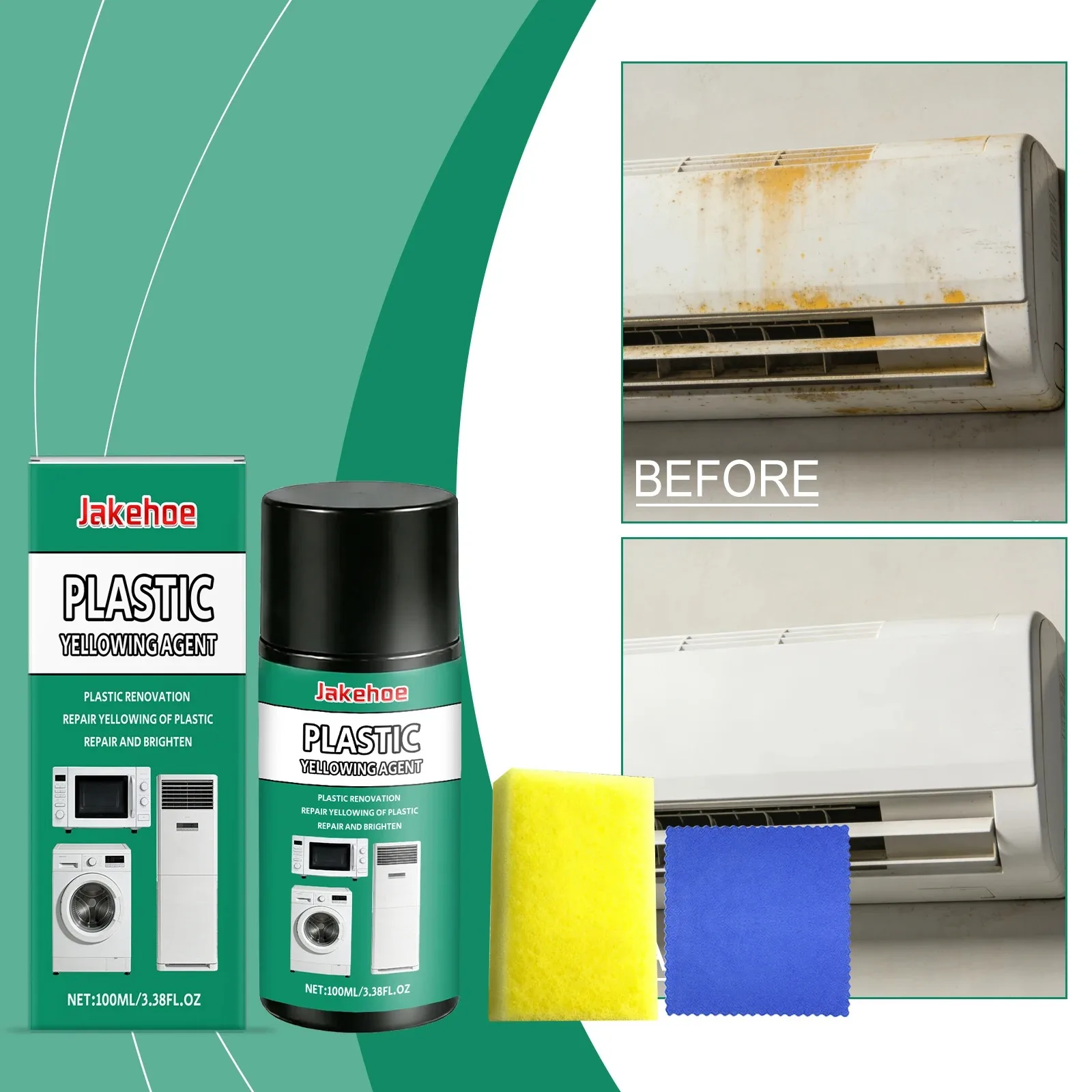 Home Bathroom Repair - عامل تجديد البلاستيك المنزلي لإزالة الاصفرار