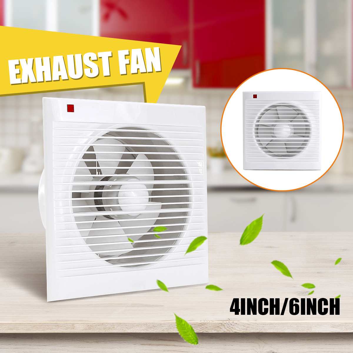 Home Bathroom Vent - 4 بوصة 6 بوصة 8 بوصة