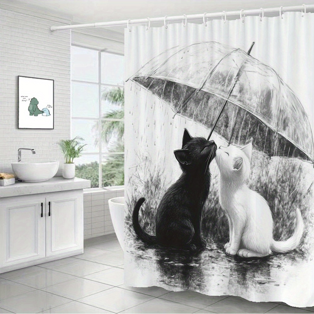 ستارة حمام مقاومة للماء بتصميم - مراجعة Home Bathroom Tiles Design وسعره