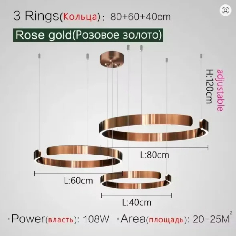 مصباح معلق LED دائري بتصميم فا - مراجعة Home Bathroom Lighting Design وسعره