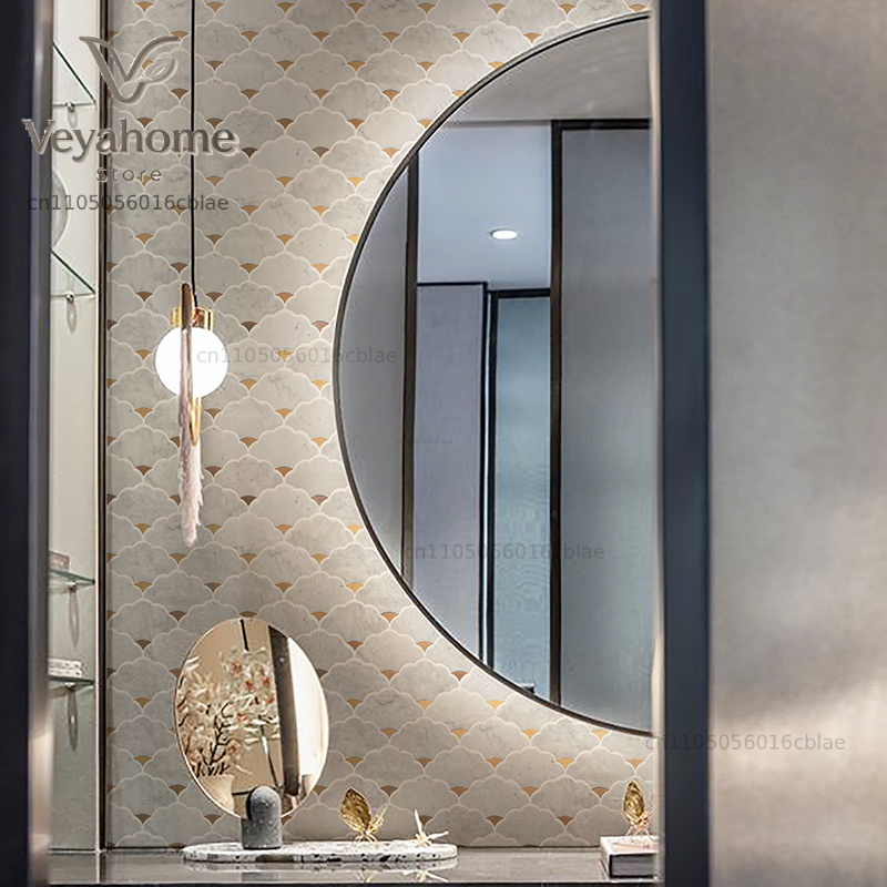 بلاط فسيفساء رخامي طبيعي بتصمي - مراجعة Home Bathroom Tiles Design وسعره
