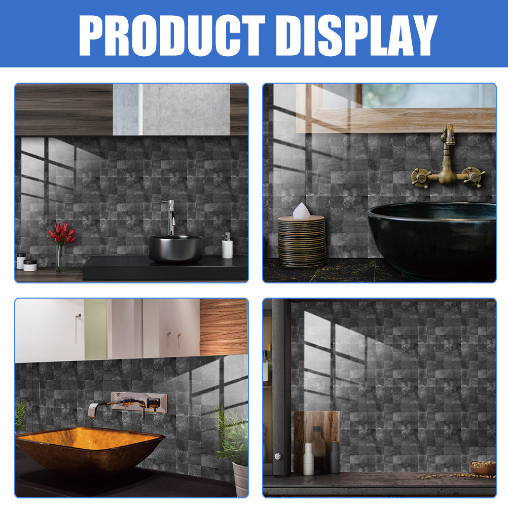 10 قطع من ملصقات الحائط ذاتية  - مراجعة Home Bathroom Tiles Design وسعره
