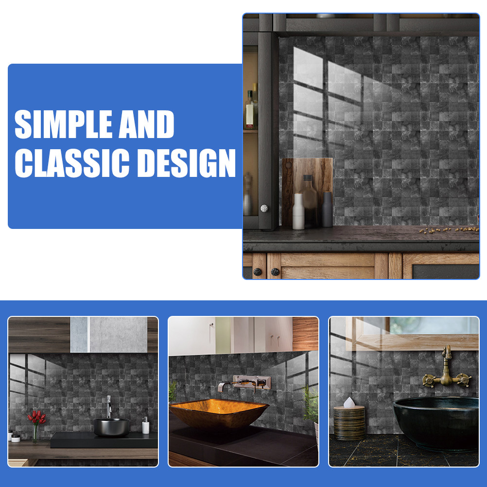 10 قطع من ملصقات الحائط ذاتية  - مراجعة Home Bathroom Tiles Design وسعره