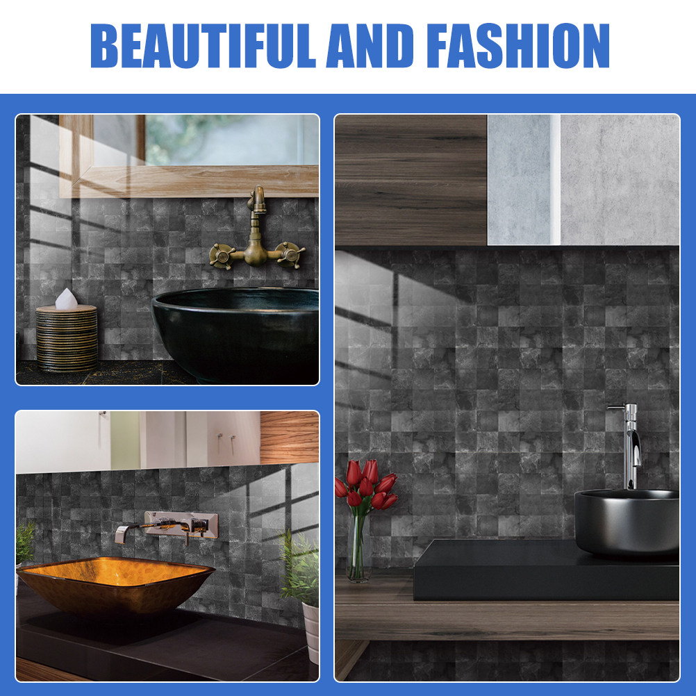 10 قطع من ملصقات الحائط ذاتية  - مراجعة Home Bathroom Tiles Design وسعره
