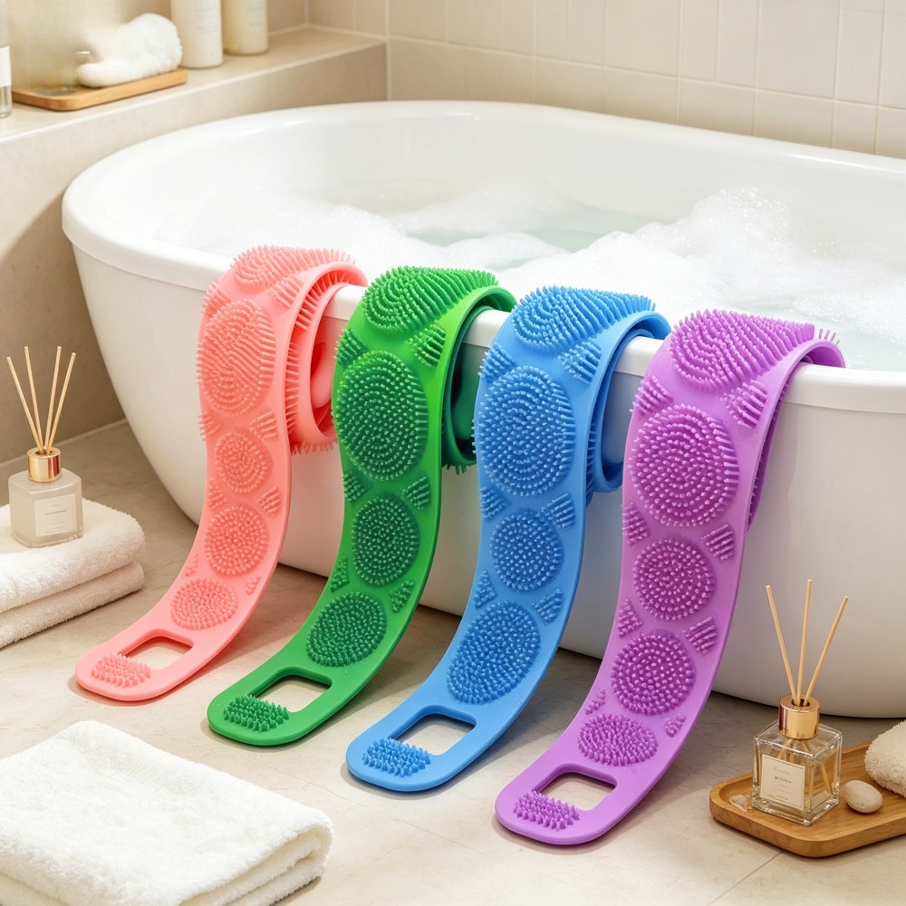 فرشاة ظهر سيليكون للحمام، حزام - مراجعة Home Bathroom Cleaning Machine وسعره