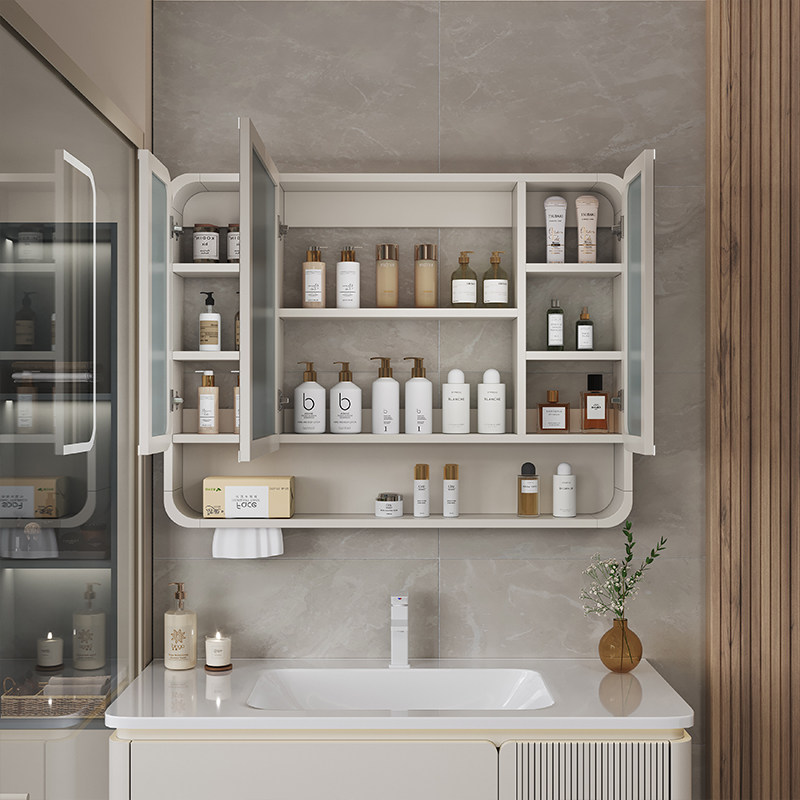 منظم مرآة لخزانة الحمام، أرفف  - مراجعة Home Bathroom Organizer وسعره