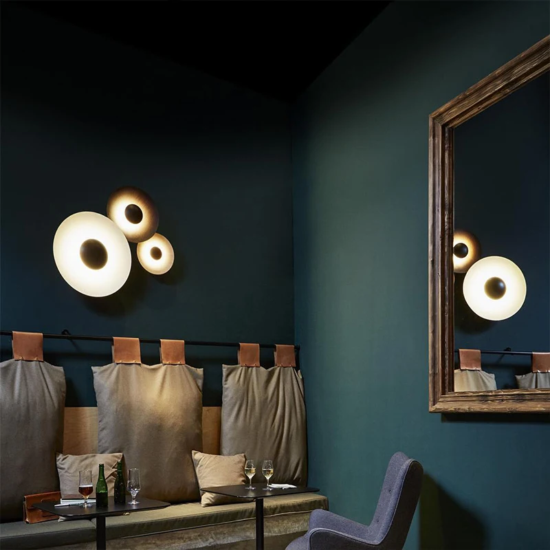 مصباح جداري مستدير اسكندنافي ، - مراجعة Home Bathroom Lighting Design وسعره