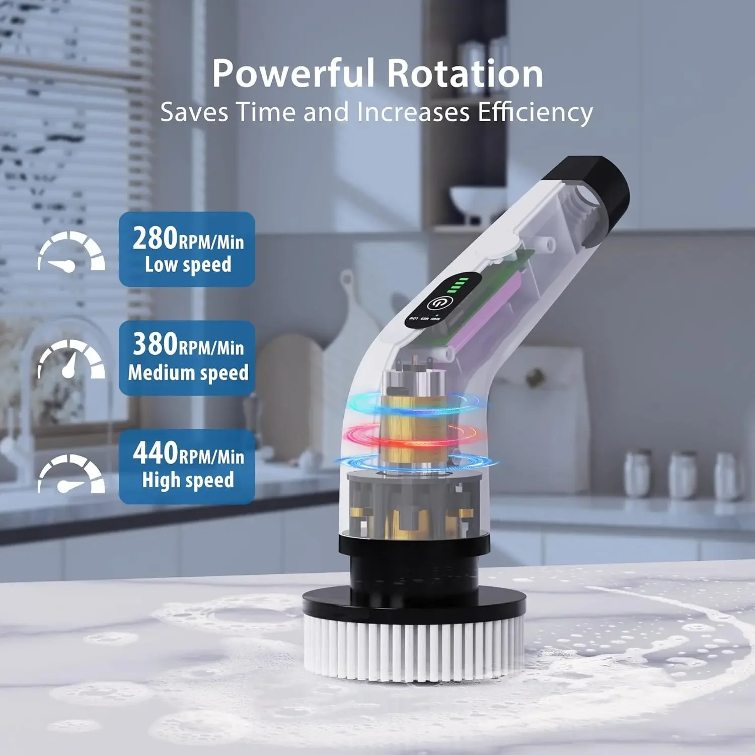 فرشاة تنظيف كهربائية لاسلكية م - مراجعة Home Bathroom Cleaning Machine وسعره