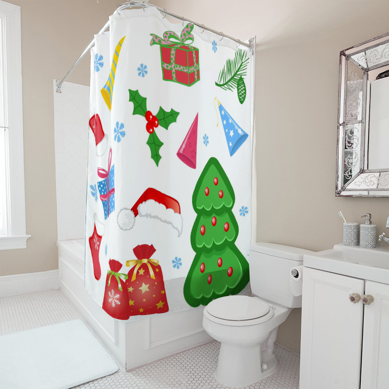 TU دش الستار عيد الميلاد الغاب - مراجعة Home Bathroom Ideas وسعره