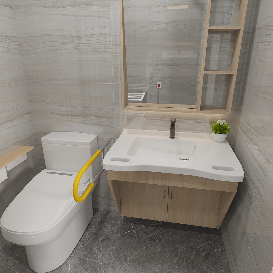 خزانة حمام لكبار السن، خزانة ح - مراجعة Home Bathroom Remodel وسعره