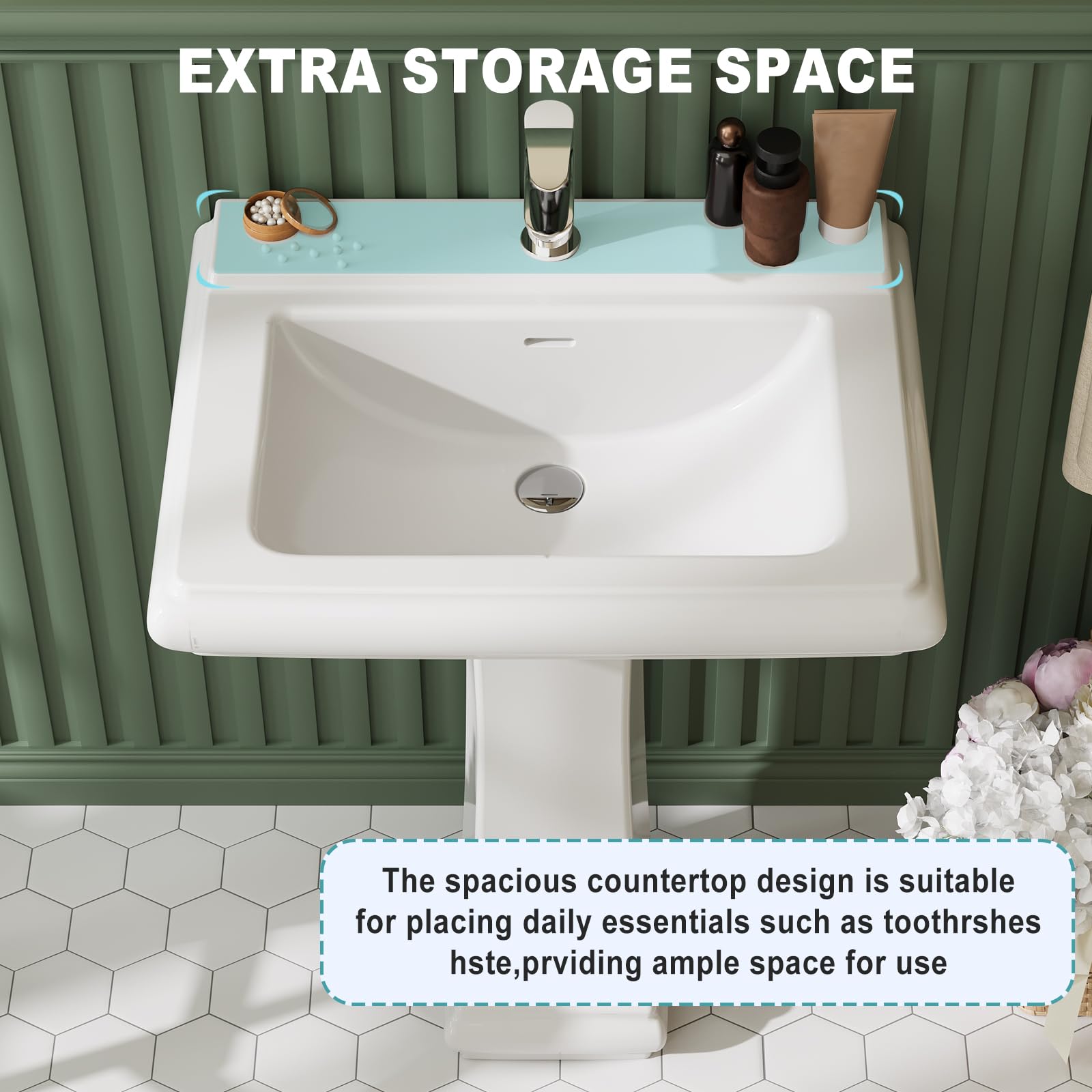 حوض حمام مربع من السيراميك مع  - مراجعة Home Bathroom Remodel وسعره