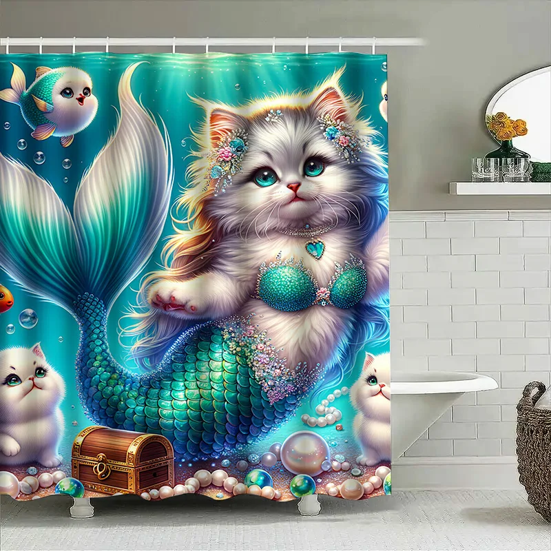 ستارة الدش حورية البحر القط ذي - مراجعة Home Bathroom Ideas وسعره