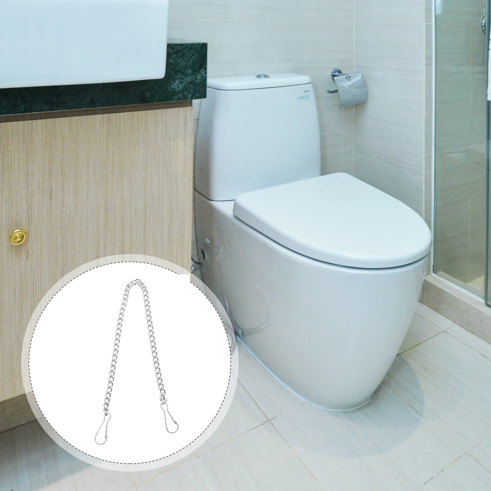 6 قطع من سلاسل رفع مقبض تدفق ا - مراجعة Home Bathroom Repair وسعره