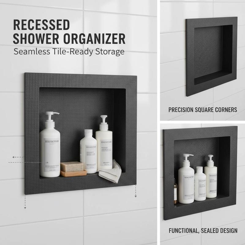 رف حائط قابل للتركيب مقاس 16 × - مراجعة Home Bathroom Remodel وسعره