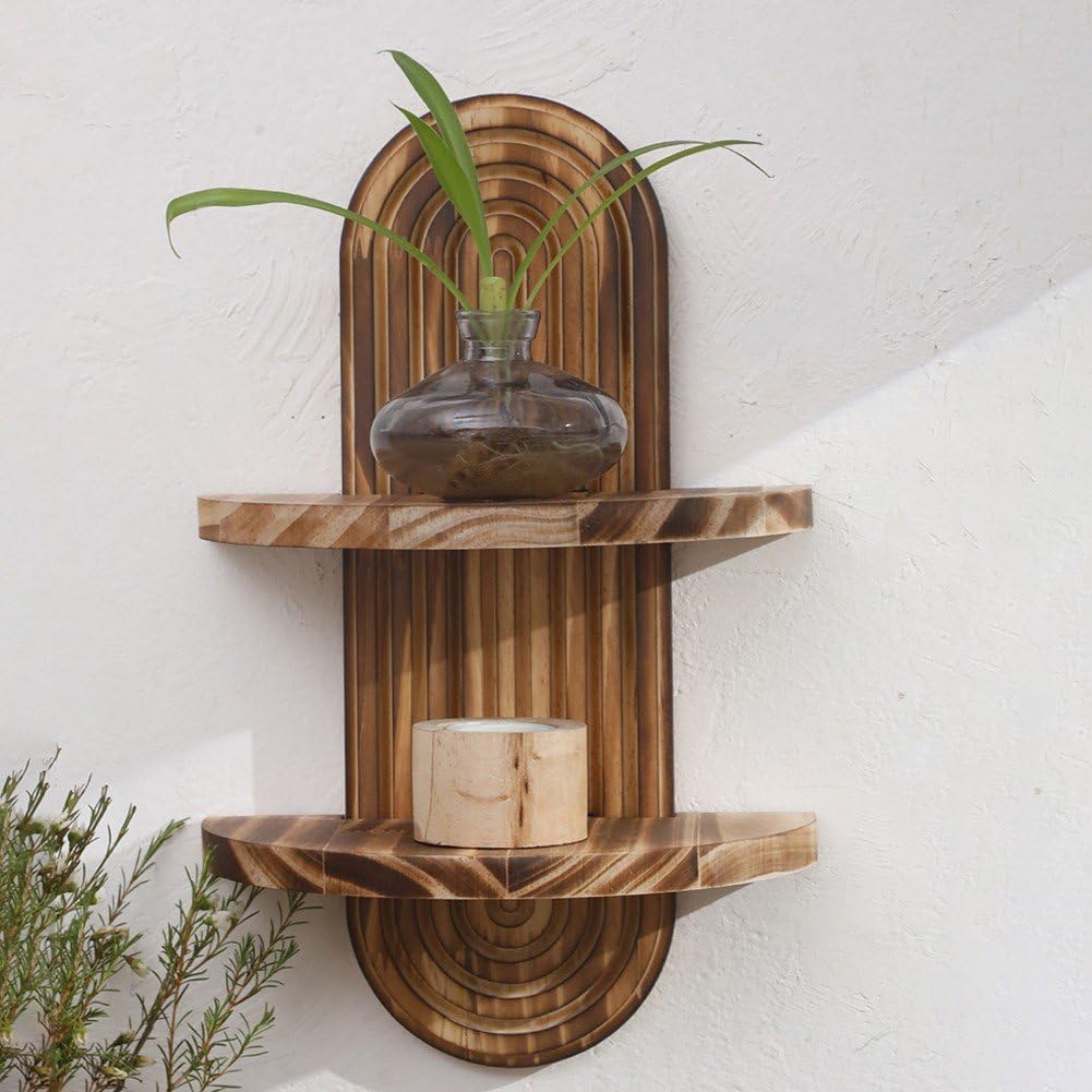 رف جداري بوهيمي معلق بتصميم قو - مراجعة Home Bathroom Organizer وسعره
