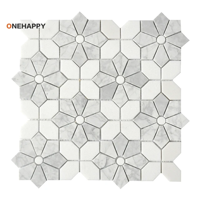 بلاط رخامي فسيفساء للمطبخ والح - مراجعة Home Bathroom Tiles Design وسعره