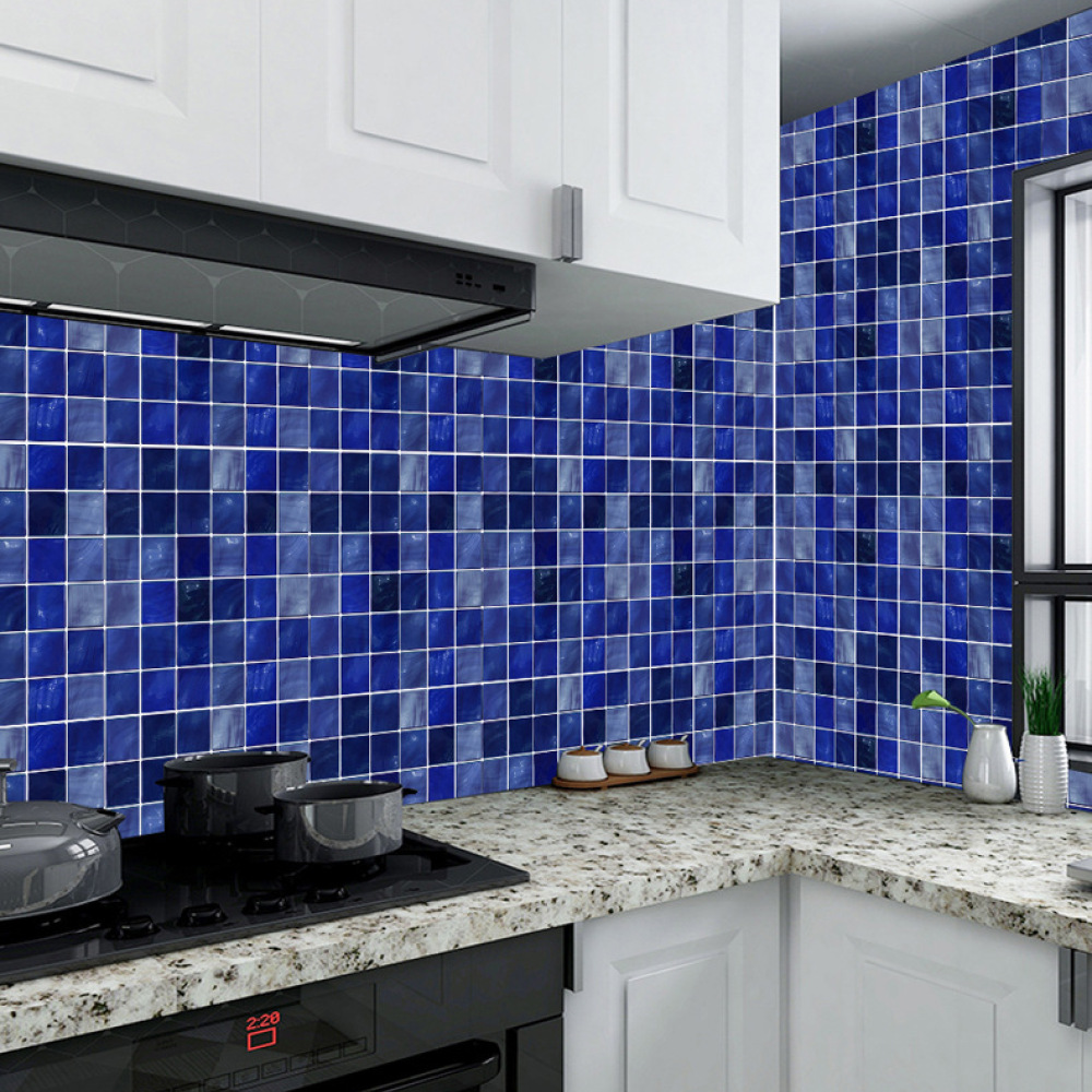 ملصقات بلاط فسيفساء ريترو ذاتي - مراجعة Home Bathroom Tiles Design وسعره