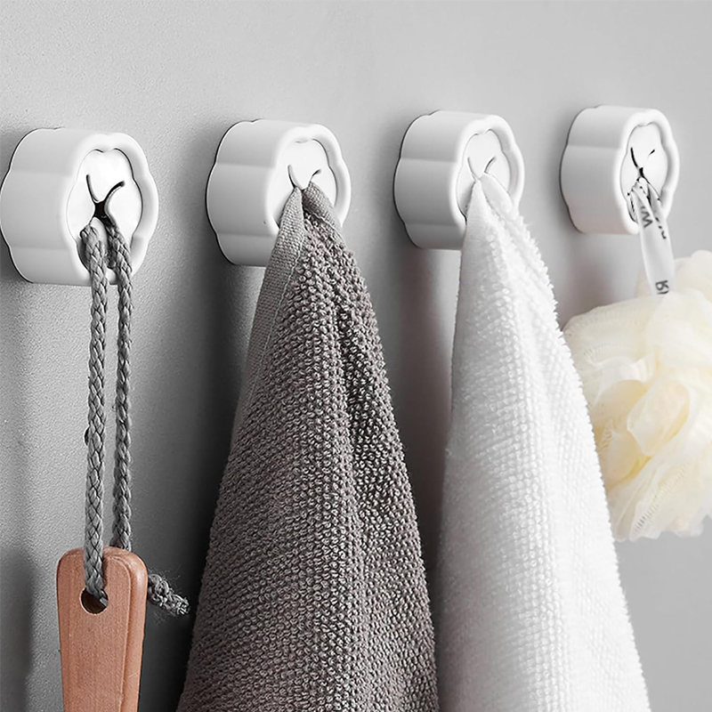 6 قطع حامل مناشف ذاتي اللصق بد - مراجعة Home Bathroom Organizer وسعره