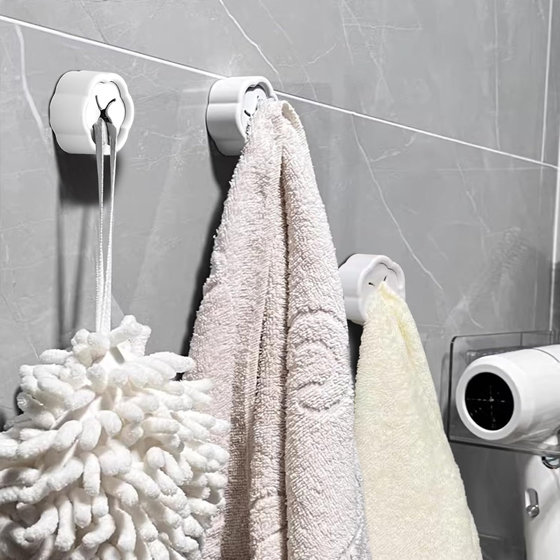 6 قطع حامل مناشف ذاتي اللصق بد - مراجعة Home Bathroom Organizer وسعره