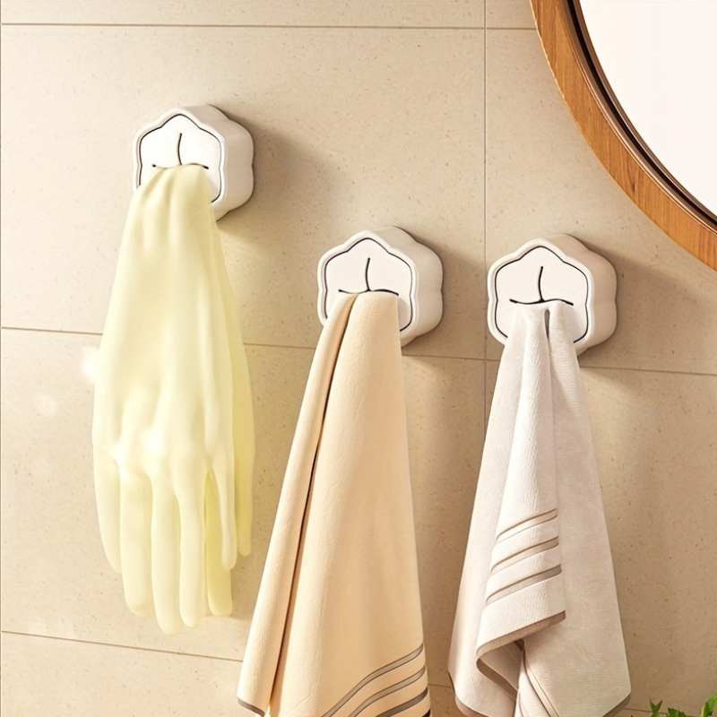6 قطع حامل مناشف ذاتي اللصق بد - مراجعة Home Bathroom Organizer وسعره
