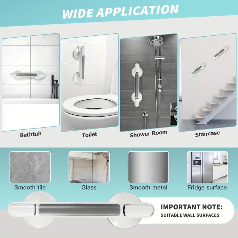 مقبض أمان للمسنين - لا يتطلب ت - مراجعة Home Bathroom Tiles Design وسعره