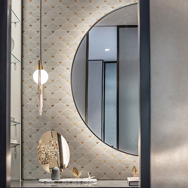 بلاط فسيفساء رخامي من الحجر ال - مراجعة Home Bathroom Tiles Design وسعره