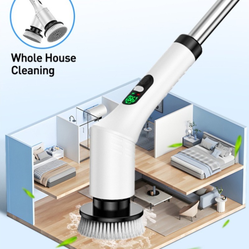 فرشاة تنظيف كهربائية دوارة 9 ف - مراجعة Home Bathroom Cleaning Machine وسعره