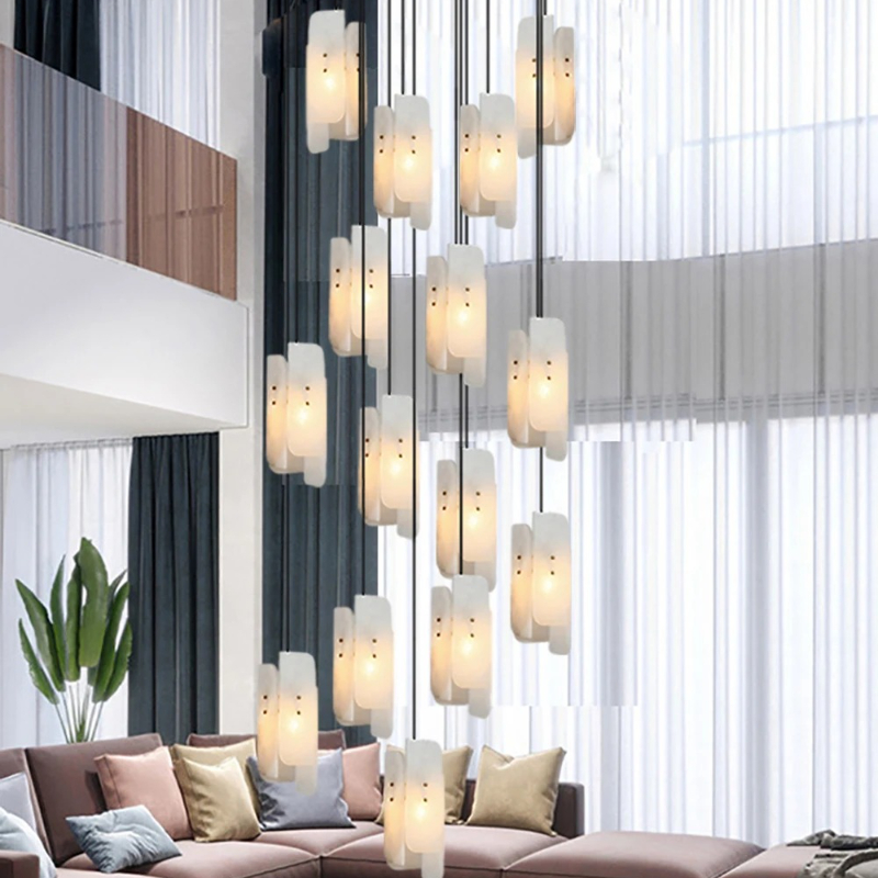 ثريا رخامية نحاسية كاملة بإضاء - مراجعة Home Bathroom Lighting Design وسعره
