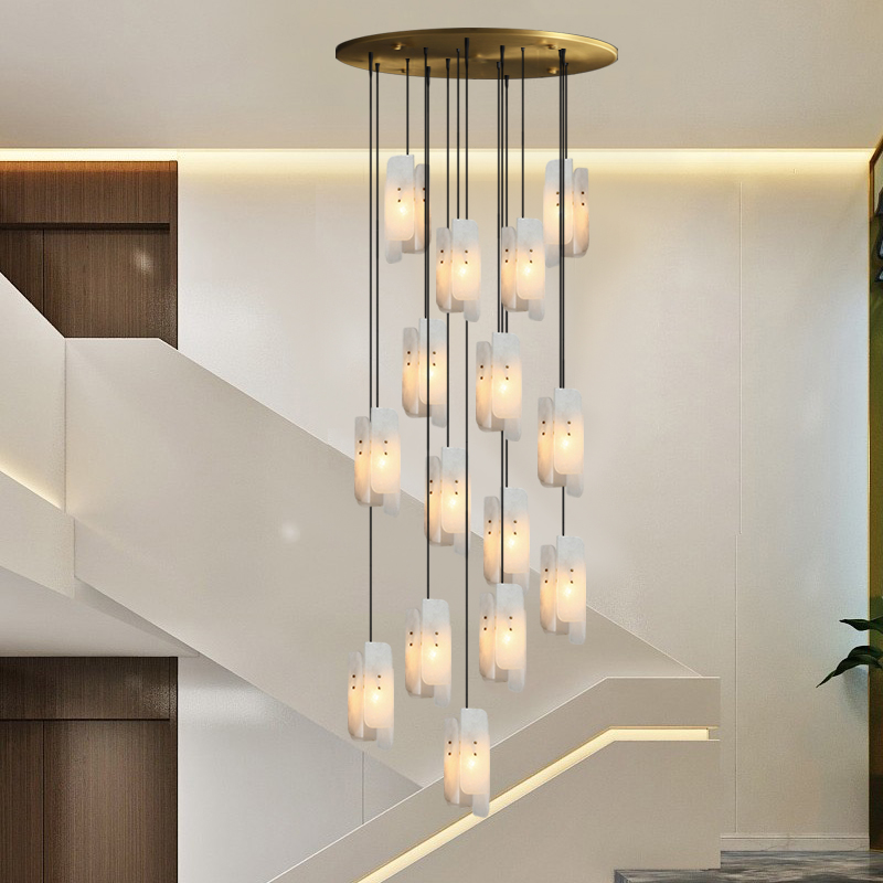 ثريا رخامية نحاسية كاملة بإضاء - مراجعة Home Bathroom Lighting Design وسعره