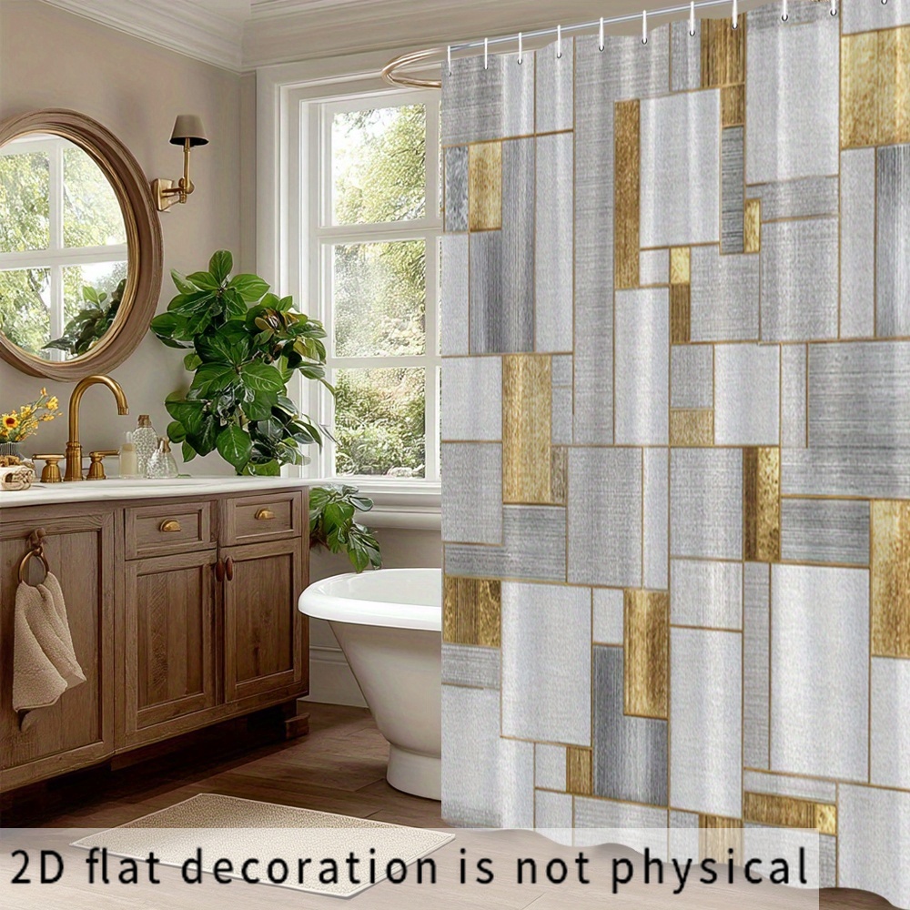 ستارة حمام مقاومة للماء بتصميم - مراجعة Home Bathroom Tiles Design وسعره